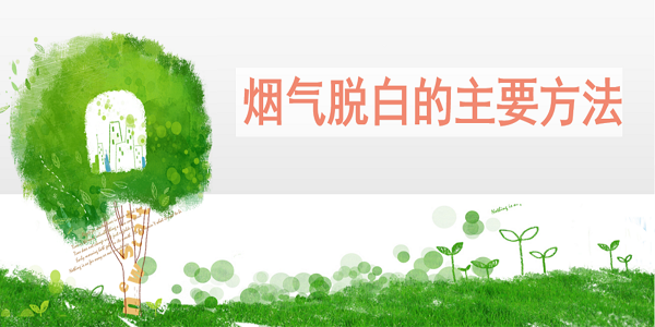 煙氣脫白的首要方式有哪些