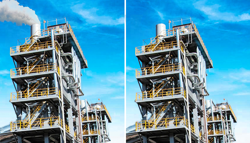 鋼鐵燒結冶煉爐煉焦爐煙氣脫白