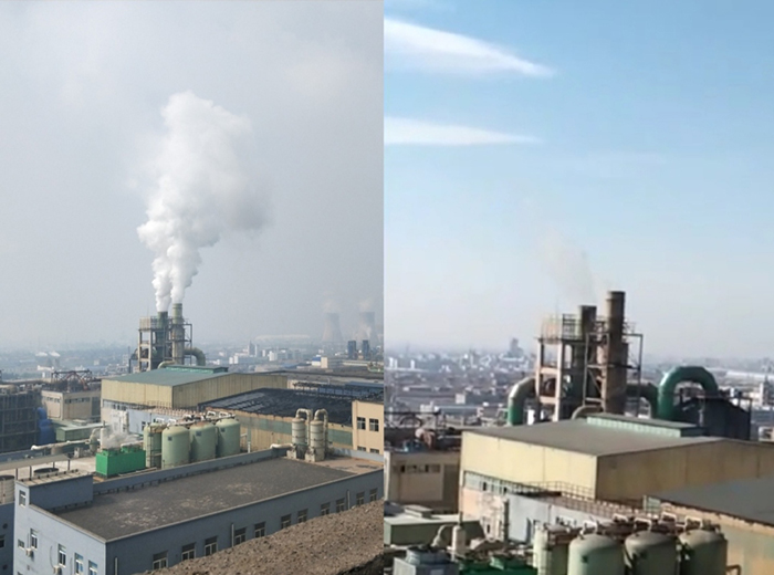 鈦白粉煅燒窯爐尾氣脫白名目案例-博萊達情況