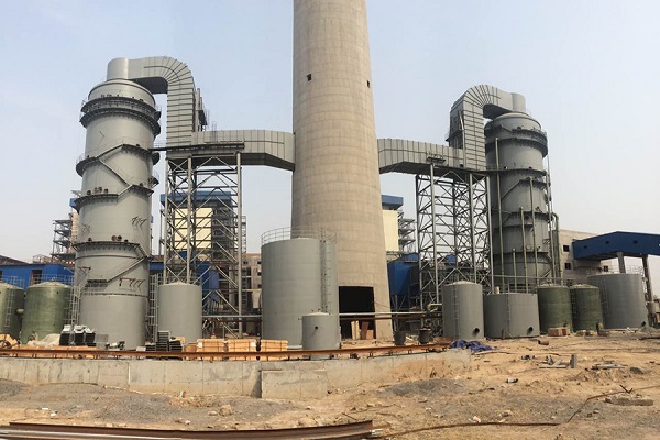 反轉展轉窯煙氣處置方式：石灰石石膏法脫硫