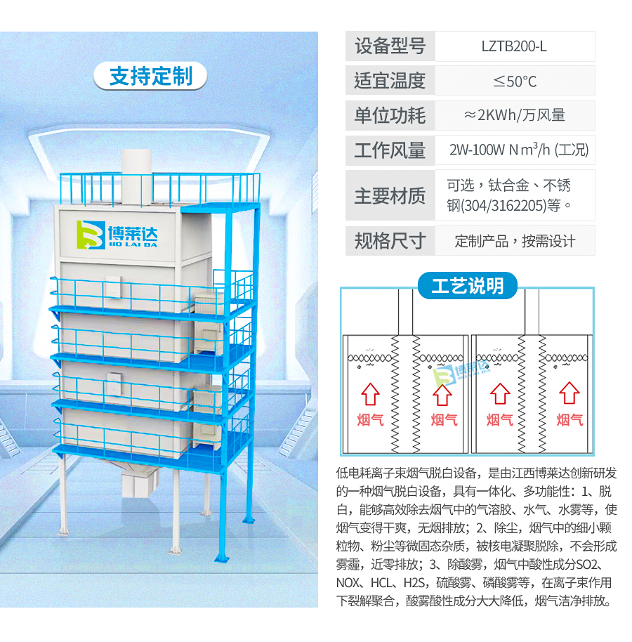 離子束煙氣脫白裝配