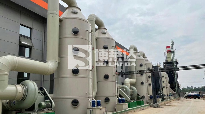 噴淋塔尾氣消白裝配