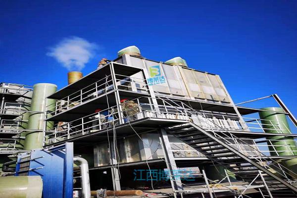 生物資顆粒汽鍋冒煙